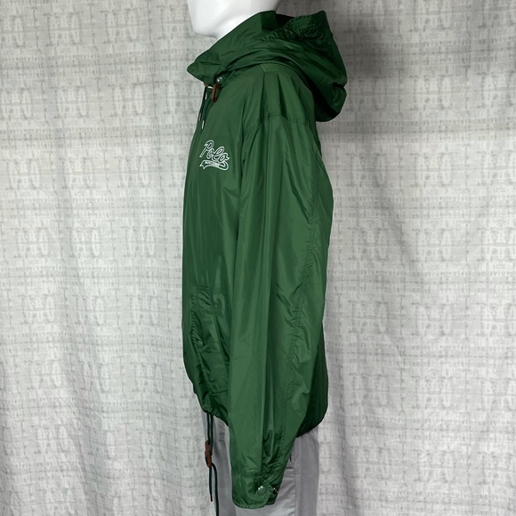 SOLD NWT XL Polo Ralph Lauren Light Weight Jacket Coat Hooded Green - Picture 7 of 12